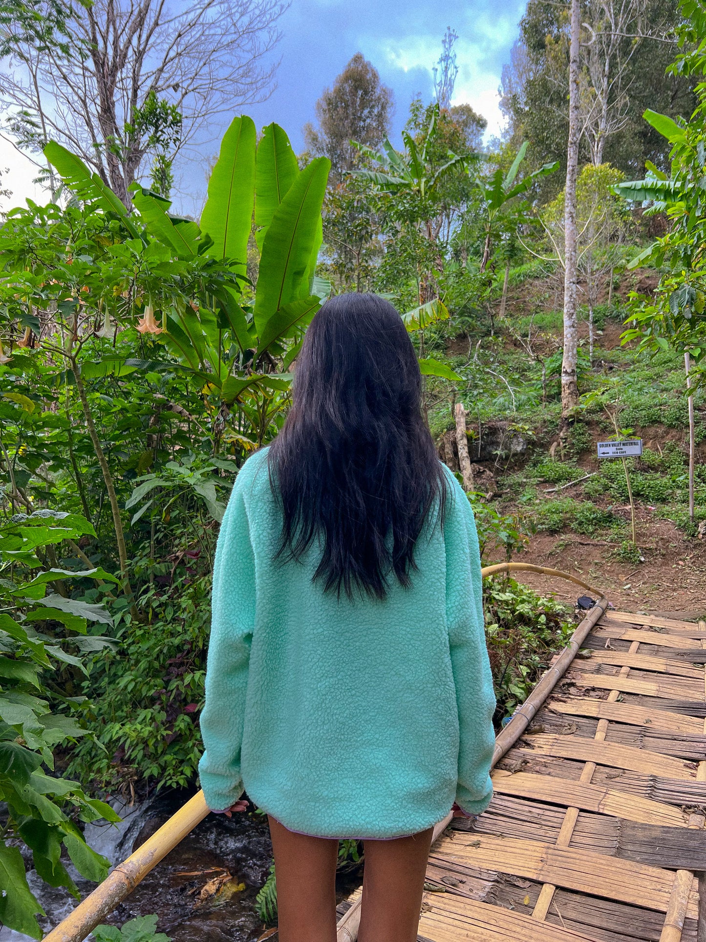 Candyfloss Aqua Fleece Jacket