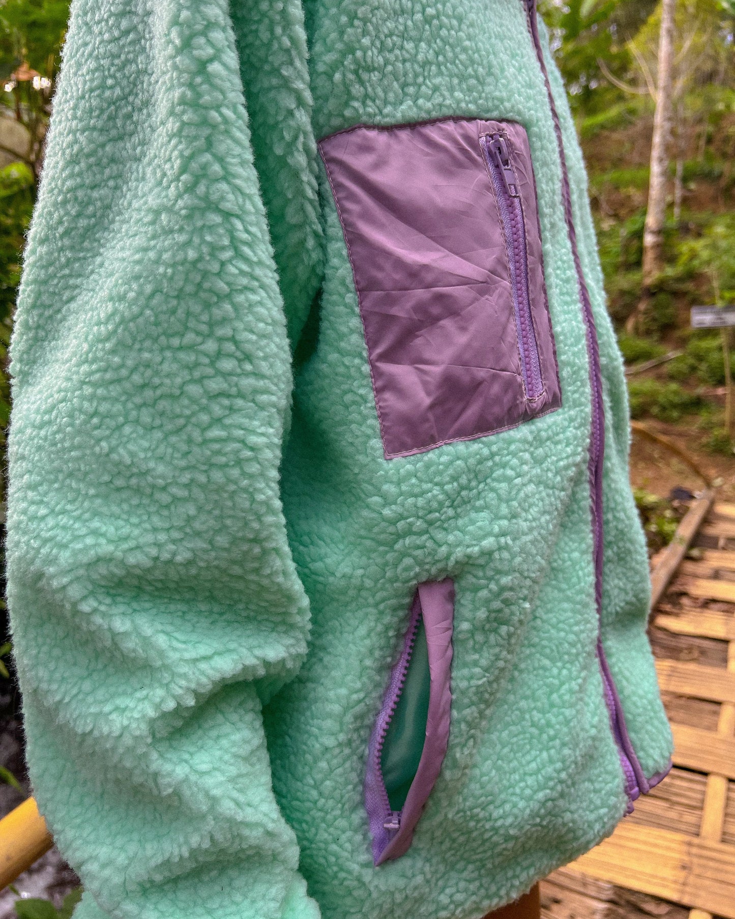 Candyfloss Aqua Fleece Jacket