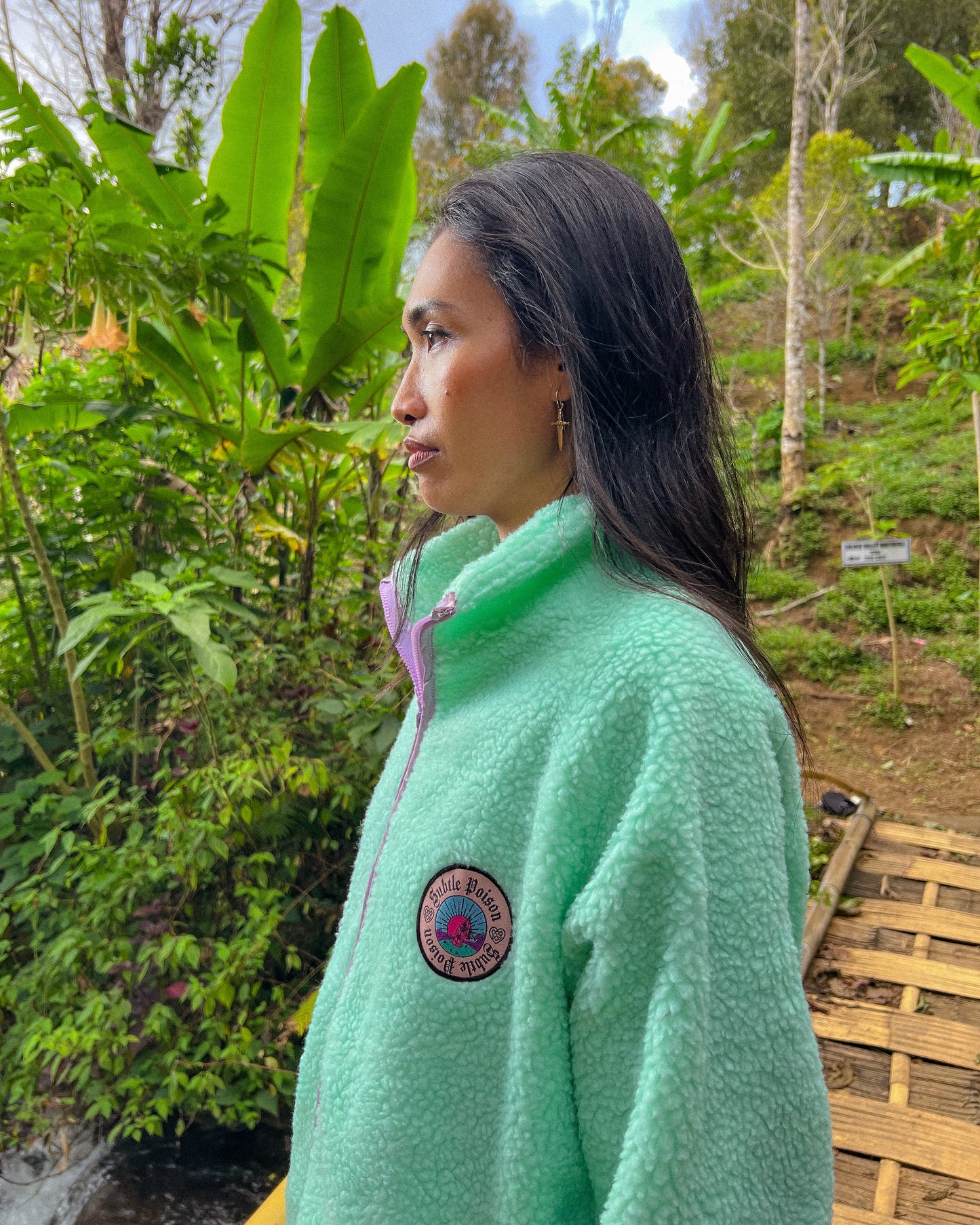 Candyfloss Aqua Fleece Jacket