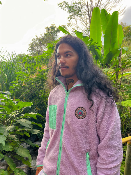 Candyfloss Lilac Fleece Jacket