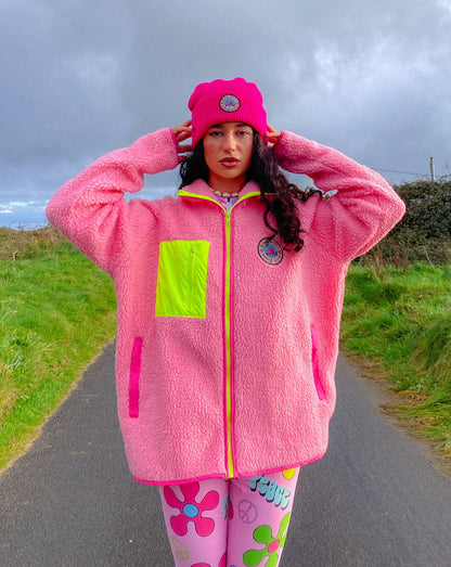 Pink logo Beanie 