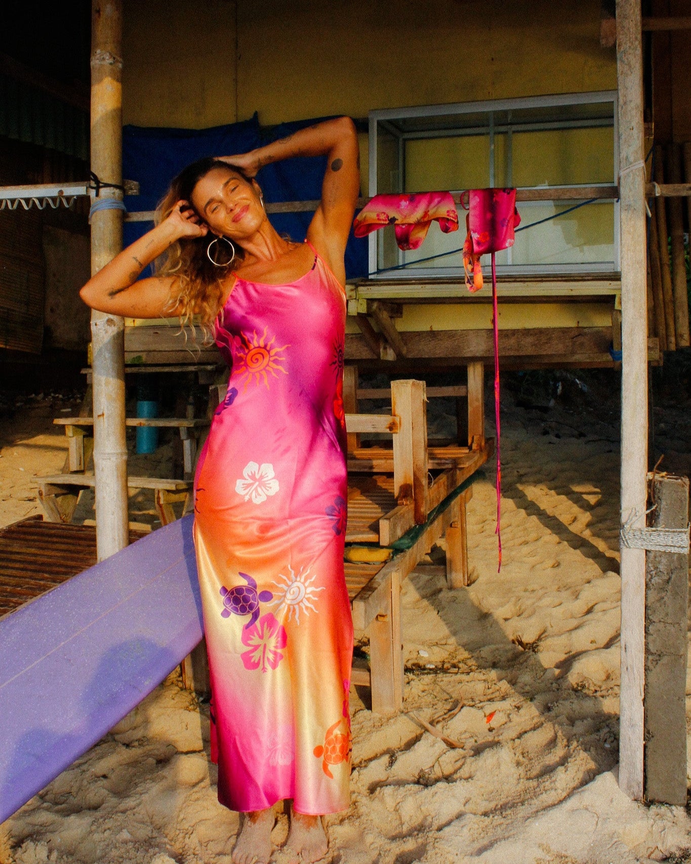 SONAS - Silky Sunset Slip Dress (PRE-ORDER)