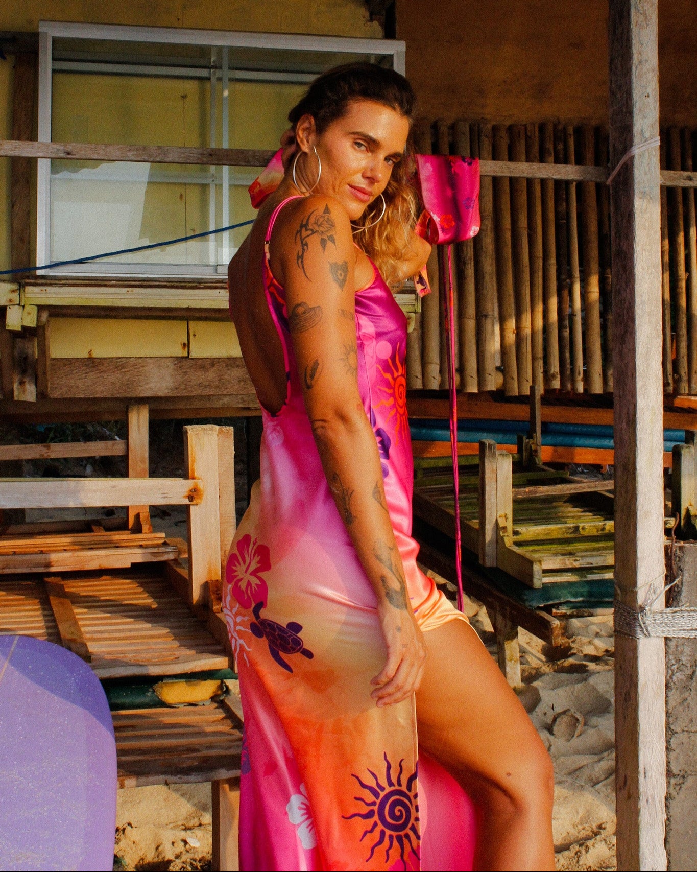 SONAS - Silky Sunset Slip Dress (PRE-ORDER)