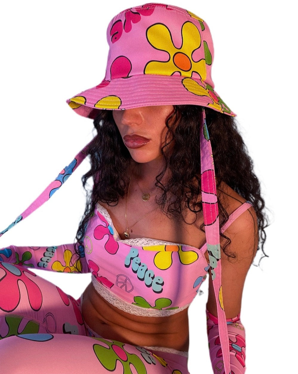 Subtle Poison Flowery Colourful festival Bucket hat