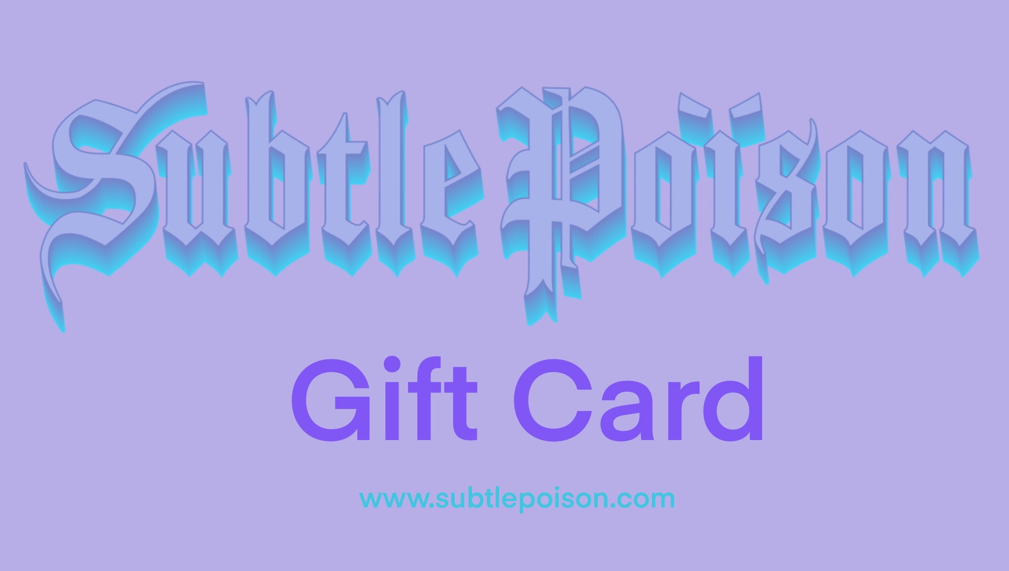 Subtle Poison Gift Card